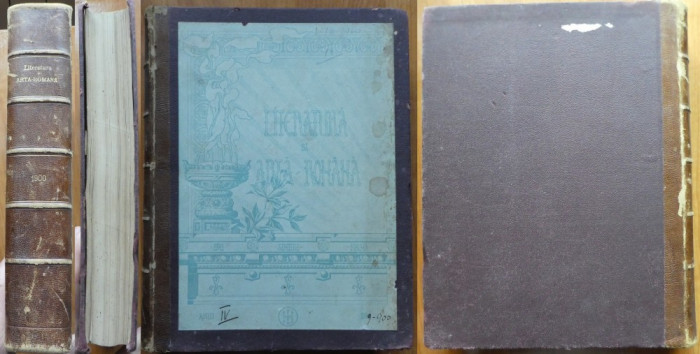 Revista Literatura si Arta Romana , anul 4 , 1900 , cotor piele