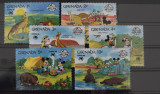 TS23/11 Timbre Serie Grenada - Disney animatie &#039;88, Stampilat