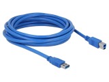 Cablu USB A - USB B, 5m, albastru