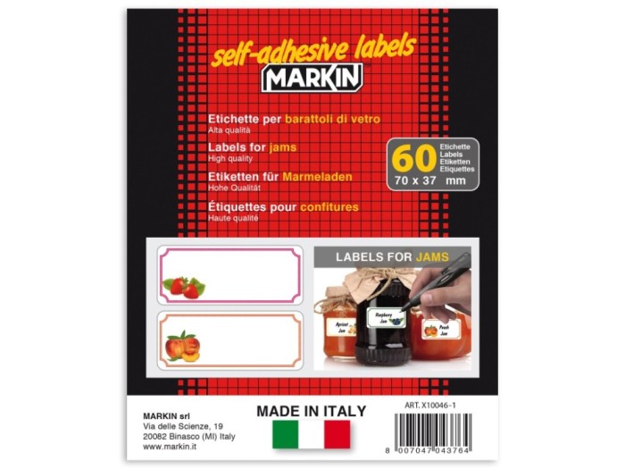 Etichete borcane 70 x 37 mm 60 buc/plic