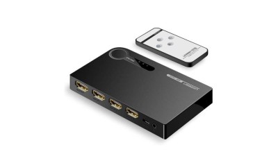 Ugreen HDMI - 3x HDMI Splitter 3D 4K 7.5 Gbps 36 bit pe canal negru (40234) foto