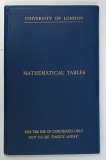 MATHEMATICAL TABLES , UNIVERSITY OF LONDON , EDITIE INTERBELICA