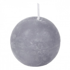 Lumanare sferica, model Bumbac Fresh, 5&amp;amp;#215;5 cm, gri foto