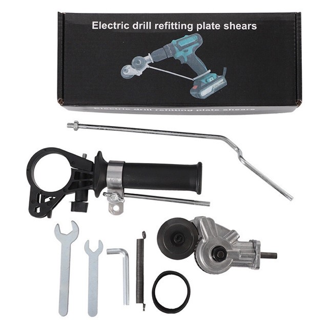 Set accesorii pentru masina de gaurit, Tebnaild, Universal, Negru/Argintiu