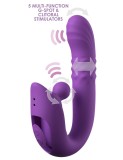 Stimulator Harmoni Pro, 4 Motoare, Functii Multiple, Silicon, USB Magnetic, Silicon, Mov, 17.8 cm