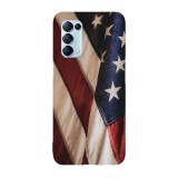 Husa compatibila cu Oppo A15s model United states Flag, Silicon, TPU, Viceversa, Transparent, Carcasa