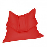 Fotoliu mare magic pillow panama red pretabil si la exterior umplut cu perle polistiren, PufRelax