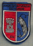 Y 1618 EMBLEMA-ANGELSPORTVEREIN BIETIGHEIM-PESCUIT SPORTIV -PENTRU COLECTIONARI