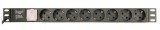 PDU GEMBIRD 1U pt. rack 19 inch, 8 prize Schuko, intrare IEC, max 10 A, on/off, 3 m, &quot;EG-PDU-014-C14&quot; (timbru verde 11 lei)