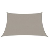 Cumpara ieftin Panza parasolar, gri deschis, trapez, 3/4x2 m, HDPE, 160 g/m&sup2;