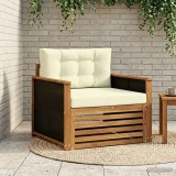 vidaXL Canapea Medie pentru Exterior Lemn Solid de Acacia natural 3438929