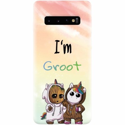 Husa silicon personalizata pentru Samsung Galaxy S10, Im Groot foto