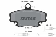 TEXTAR 2146304 Q+ set placute frana,frana disc