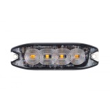 Proiector, lumina ambră pentru grătar 4x3W LED R65 R10 12/24V IP67