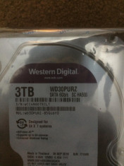 Hard Disk HDD 3TB Western Digital Purple WD30PURZ SATA 6.0Gb/s - NOU foto