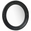 VidaXL Oglindă de perete &icirc;n stil baroc, negru, 50 cm 320347
