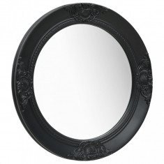 Oglinda de perete în stil baroc, negru, 50 cm GartenMobel Dekor