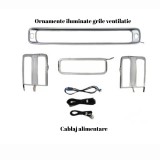 Lumini ambientale dedicate Mercedes-Benz S Class W223 2021-2024, RGB Acrilice 4 in 1 Statice cu efect RGB, Control din Aplicatie Bluetooth