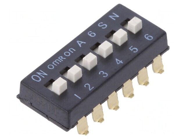 Comutator DIP-SWITCH 6 Secțiuni ON-OFF 24VDC