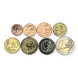 EURO SET BULGARIA 2026 , serie completa 8 monede de la 1 cent la 2 Euro UNC , in folie de colectionare