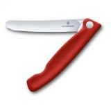 Briceag Cutit Pliabil Victorinox, Swissclassic Paring Knife, Lama Zimtata 11cm, Rosu