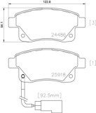 BREMBO P 24 066 PRIME LINE set placute frana,frana disc
