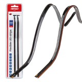 Benzi LED auto laterale rosii 2x30 cm 12V DC, flexibile, pentru iluminare suplimentara, decorativa si de semnalizare, AMiO 04576
