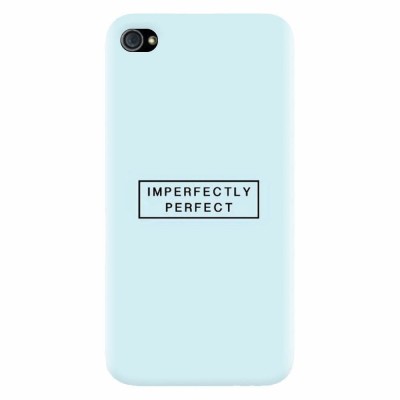 Husa silicon pentru Apple Iphone 4 / 4S, Imperfectly Perfect foto