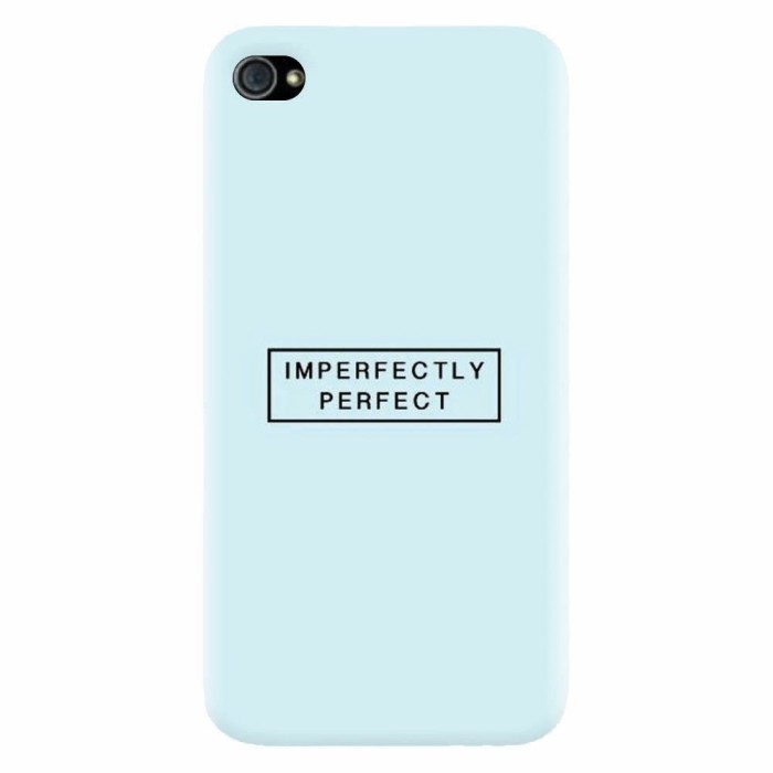 Husa silicon pentru Apple Iphone 4 / 4S, Imperfectly Perfect