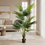 Palmier artificial Livistona Evantai, 12 frunze, 180 cm, verde