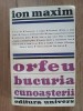 Orfeu bucuria cunoasterii- Ion Maxim