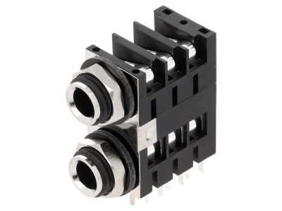 Conector Jack 6.3mm mamă stereo foto