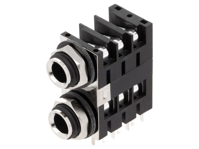 Conector Jack 6.3mm mamă stereo
