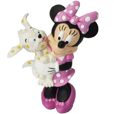 Figurina Minnie Mouse cu catel Bullyland foto