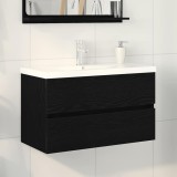 Cumpara ieftin Dulap pentru Chiuveta de Baie Stejar Negru 80 x 39 x 62 cm