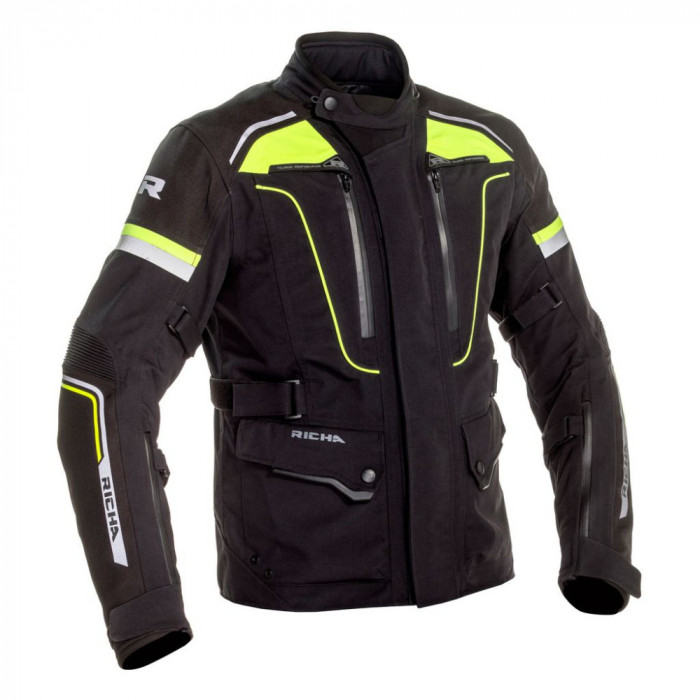 Geaca Moto Richa Infinity 2 Pro Jacket, Negru/Galben, Small