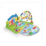 Saltea pentru bebe cu pian, cantece de leagan si lumina, multicolor, Oem