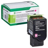 Lexmark original toner C242XM0, magenta, 3500str., extra high capacity, return