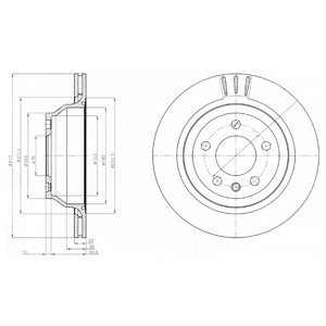 Disc frana VW TRANSPORTER V bus (7HB, 7HJ, 7EB, 7EJ, 7EF, 7EG, 7HF, 7EC) (2003 - 2016) KRIEGER 0950004030