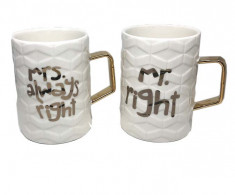 Set 2 Cani Mrs. Always Right Mr. Right foto