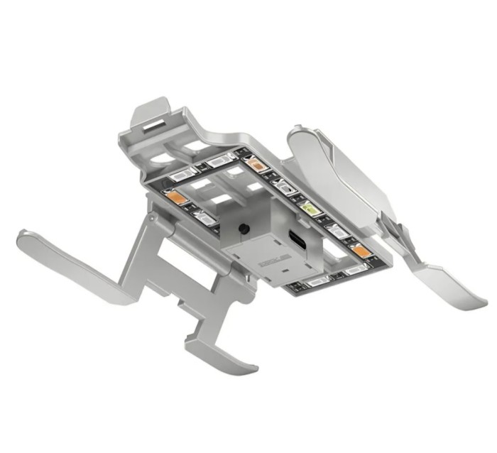 Tren de aterizare marca STARTRC, cu lumina LED in 4 culori, compatibil cu drona DJI Mini 3, pliabil