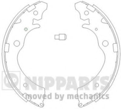 Set saboti frana SUZUKI JIMNY (FJ) (1998 - 2016) NIPPARTS J3504020