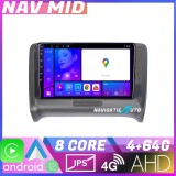 Navigatie Audi TT 2004-2011 Android 12 Octa Core 4GB RAM 64GB CarPlay