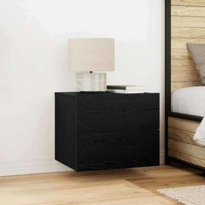 vidaXL Noptieră suspendată Stejar negru 50 x 39 x 41 cm Lemn compozit 863076 foto
