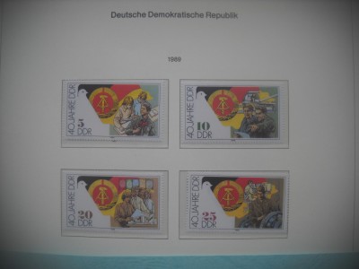 HOPCT TIMBRE MNH 1276 ANIVERSARE 40 ANI RDG-5 VAL-1989-GERMANIA DDR/RDG foto