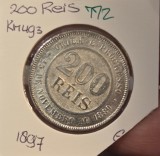 772 Brazil, Brazilia, 200 reis 1897, KM#493