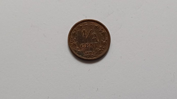 Olanda-1/2 Cent 1884