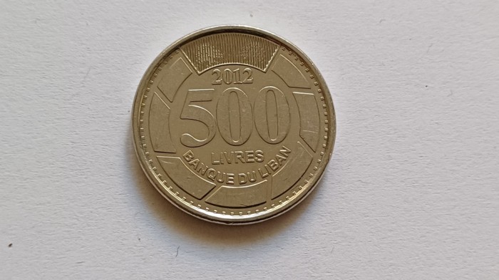 Liban-500 Livres 2012-UNC