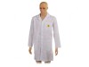 Halat ESD Unisex Alb M - Bumbac, Poliester, Fibră de Carbon