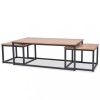 Set de măsuțe de cafea, 3 piese, frasin